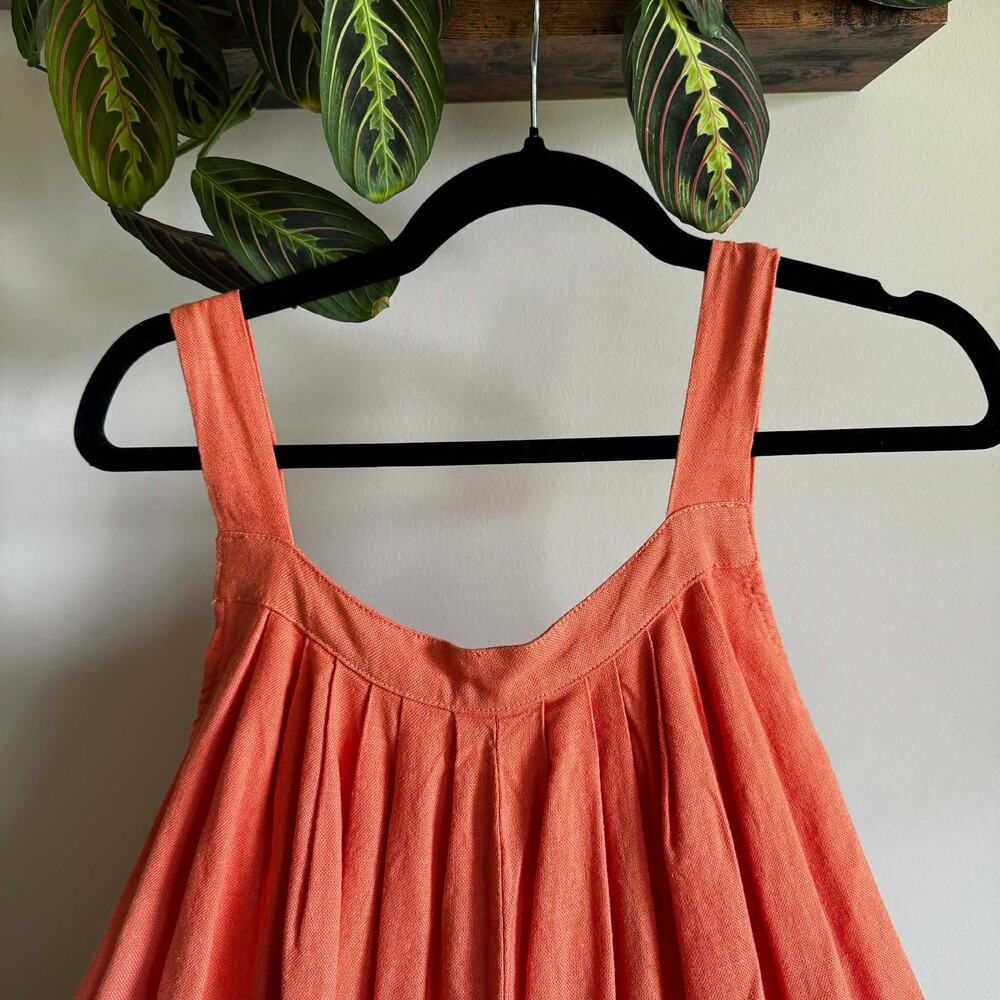 Orange Hunter and Brown Wide leg Jumpsuit Shorts - Picture 4 of 5